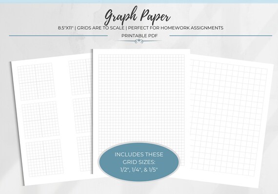 Grid Paper Template 8x11