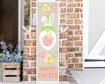 PRETYZOOM 1 Pair Welcome Easter Hanging Sign Rabbit and Flower Printing Porch Sign Easter Front Door Curtain Home Door Banner Party Supplies 