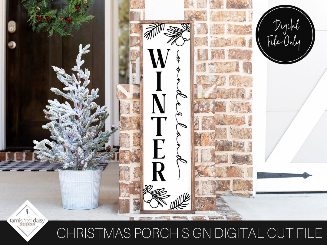 Winter Wonderland Svg, Winter Porch Sign Svg, Winter Svg, Christmas Svg ...