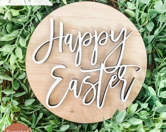 Easter Laser Cut File for Glowforge projects, Easter Wood Sign SVG, Easter Laser Cut File, Tiered Tray Sign svg