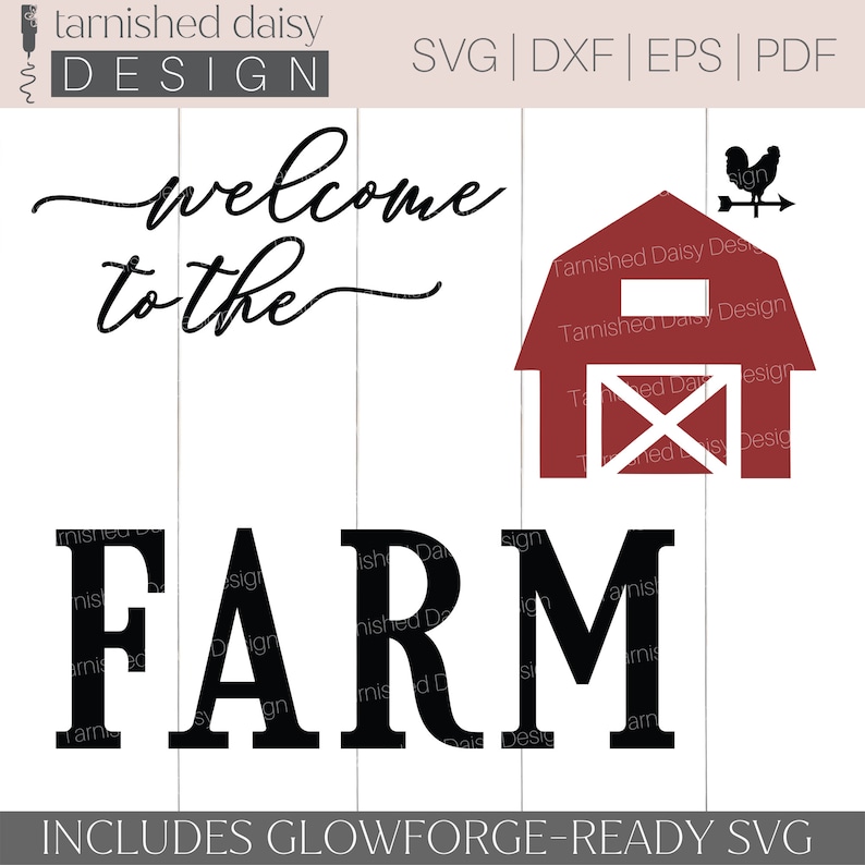 Welcome to the Farm Svg, Welcome Porch Sign Svg, Welcome Svg, Glowforge Svg, Porch Leaner Svg, Welcome Vertical Sign Svg, Barn Svg, Cricut image 3