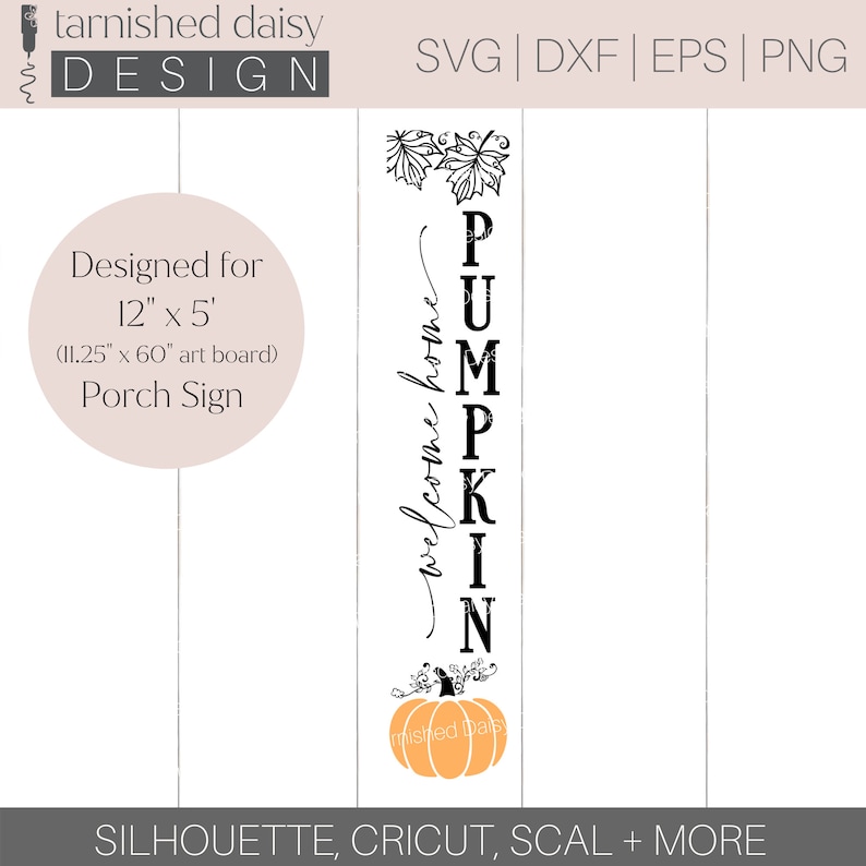 Download Welcome Home Pumpkin Svg Fall Porch Sign Svg Fall Svg | Etsy
