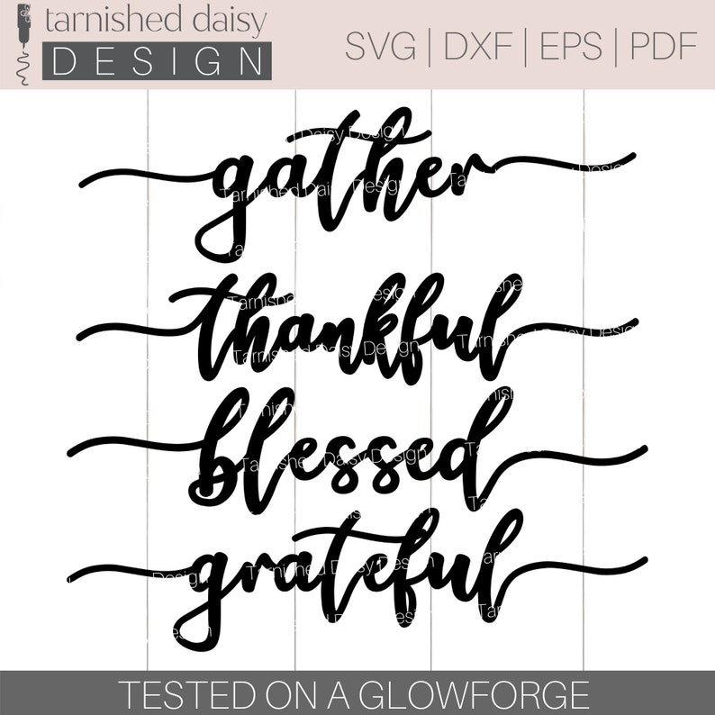 Thanksgiving Place Setting Words Svg, Thanksgiving Plate Words Svg, Laser Cut File, SVG pour Glowforge, Fall Glowforge Svg, Holiday Svg image 4