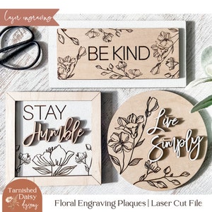 Motif floral SVG pour Glowforge, motif laser de fond floral, Svg floral, signe rond floral SVG, conception de gravure florale pour laser