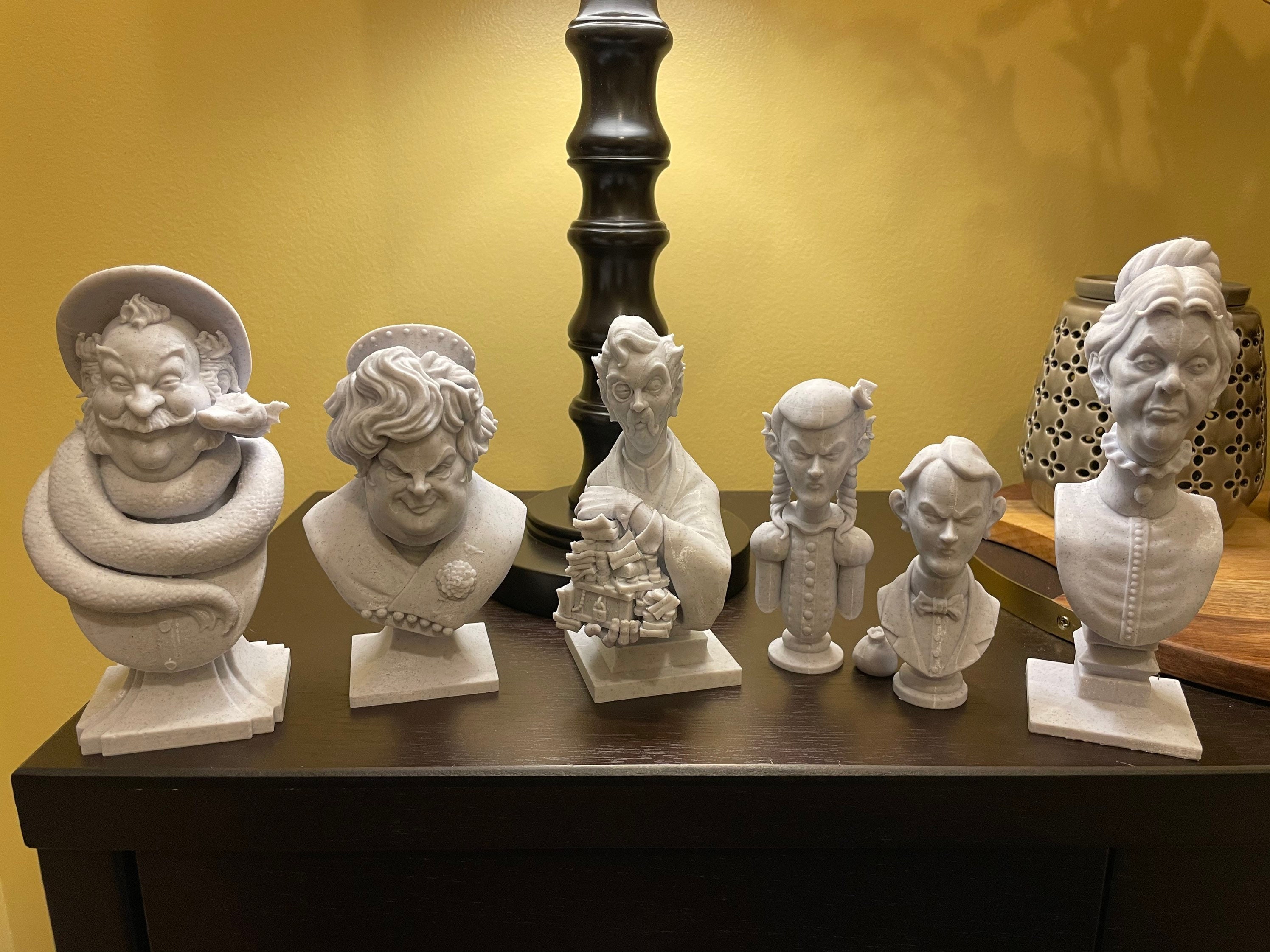 Haunted Mansion Dread Family Busts - Complete Set - Etsy