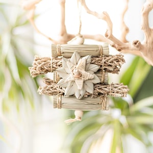 Seagrass Shredder - natural chewing toy for small and medium sized parrots, natural seagrass bird toy