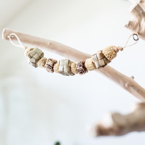 Corn Crunch Garland - natural hanging bird toy for cockatiels, conures, budgies, small & medium parrots, bird toy garland