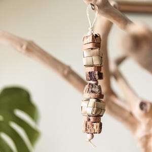 Palm Chew - natural hanging bird toy for cockatiels, conures, budgies, small & medium parrots