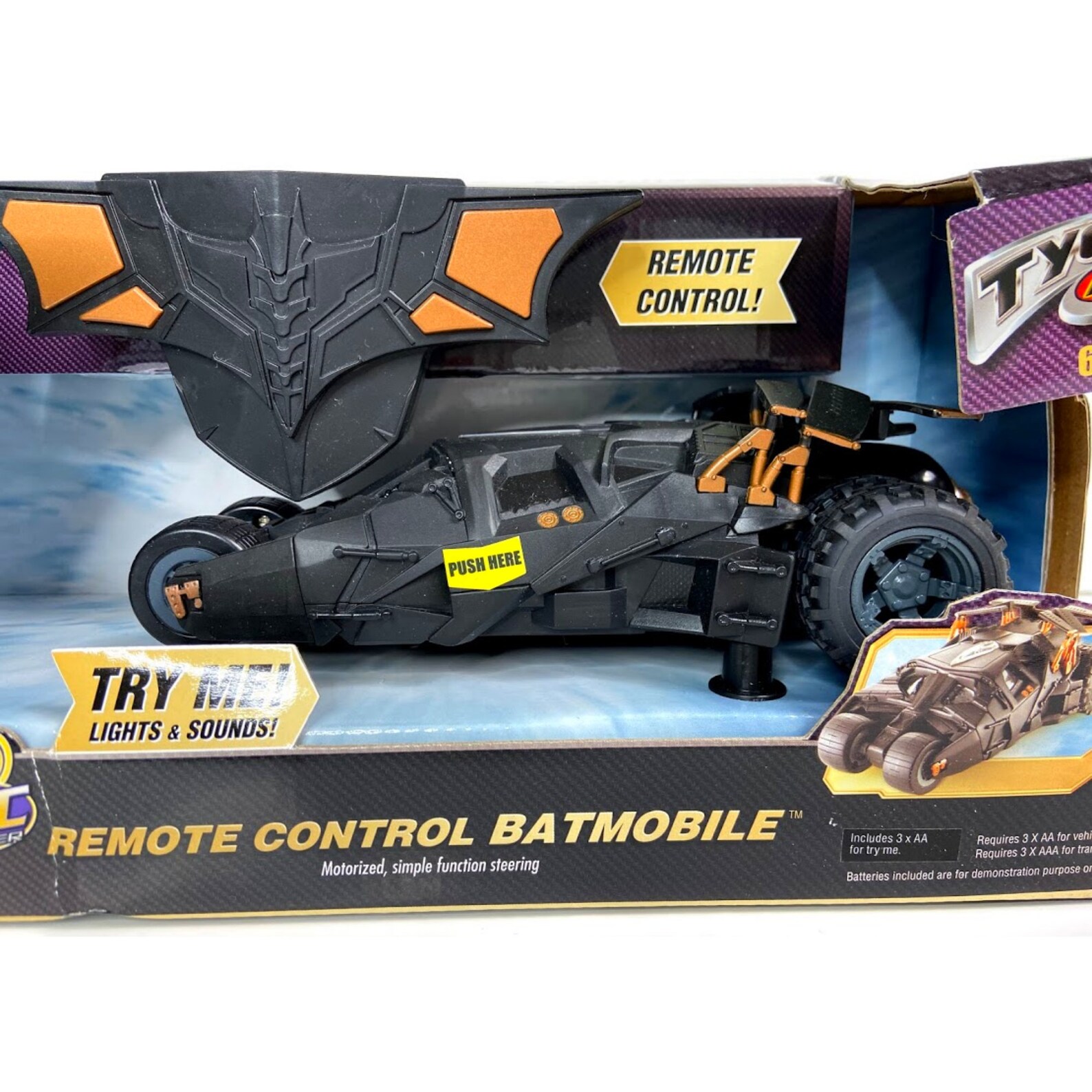 Remote Control Batmobile TYCO R/C Diecast Etsy