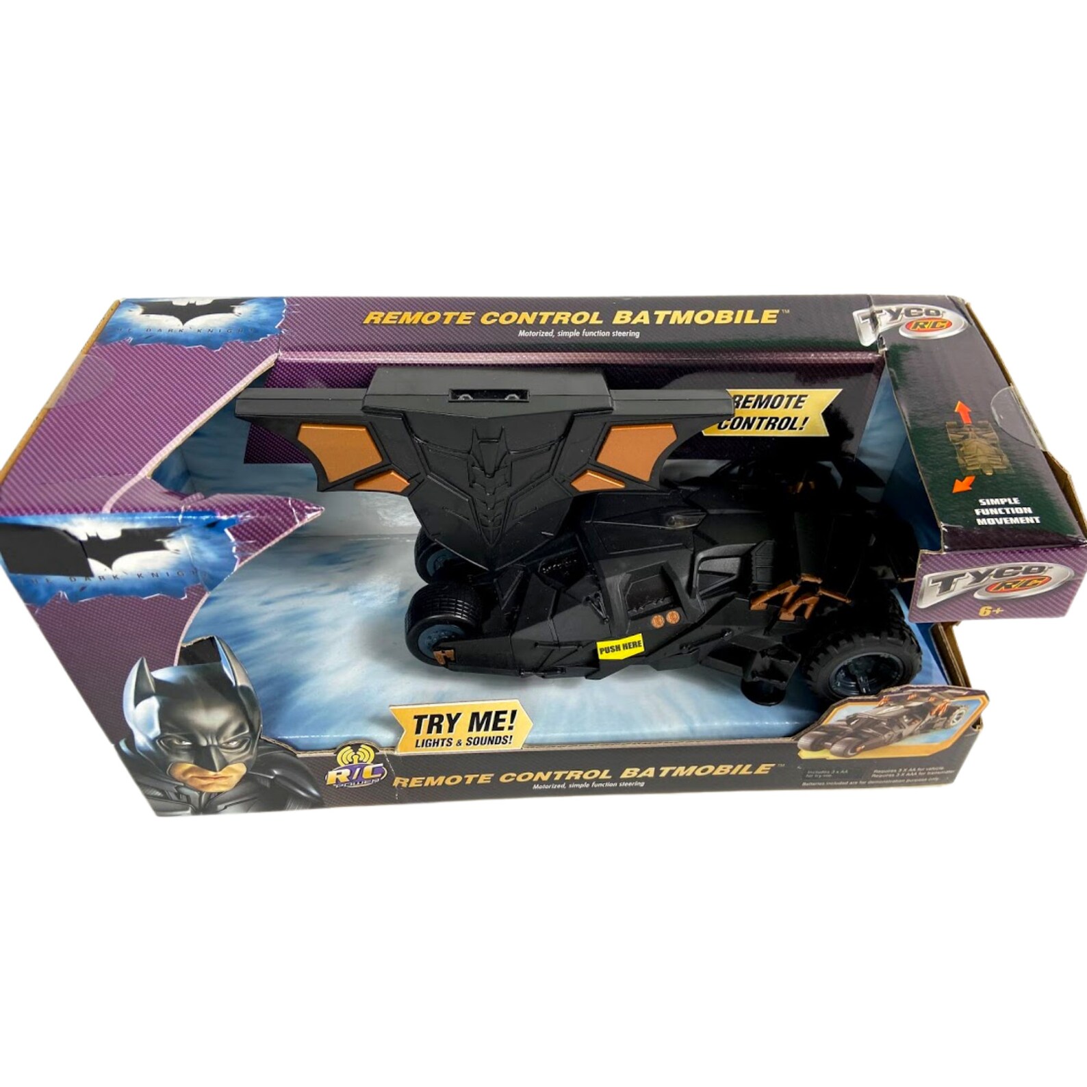 Remote Control Batmobile TYCO R/C Diecast Etsy