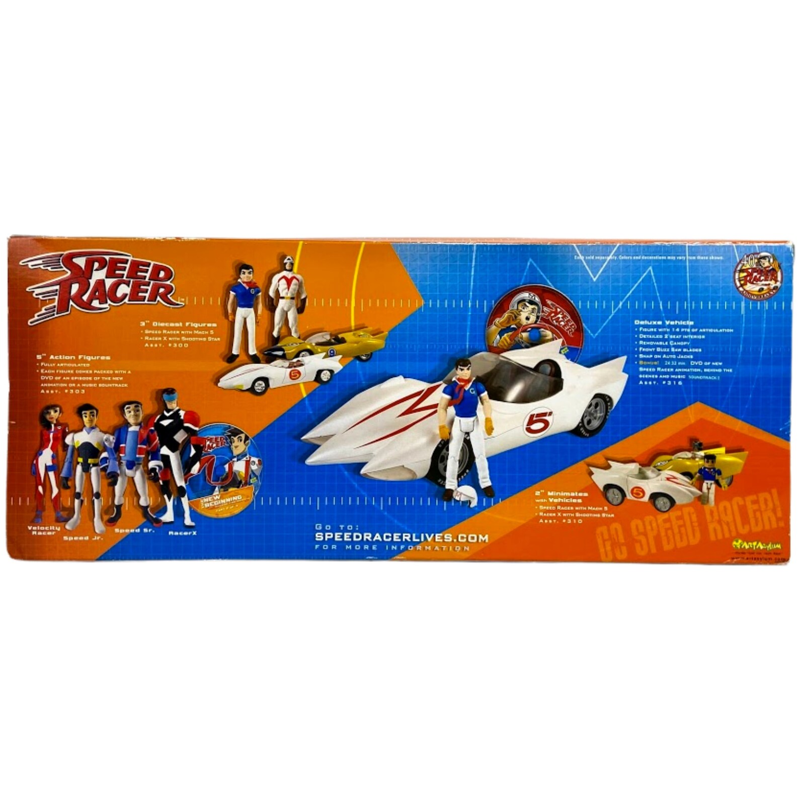 Speed Racer Mach 5 Deluxe Vehicle 5 Action Figure Car Etsy