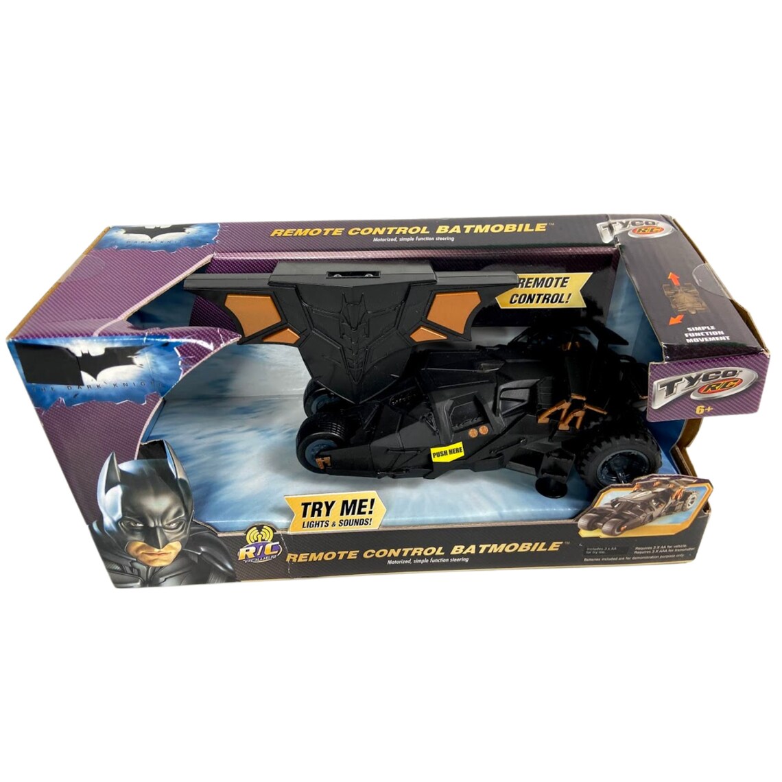 Remote Control Batmobile TYCO R/C Diecast Etsy