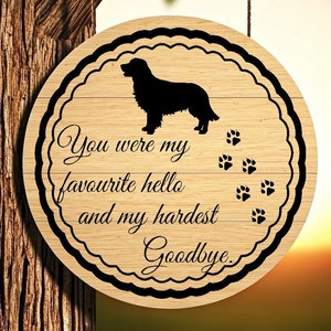 Fichier SVG Golden Retriever - Au revoir le plus difficile - Souvenir d'animal de compagnie
