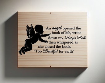 Angel Baby Memorial SVG: Infant Loss Remembrance Design (PDF, SVG)