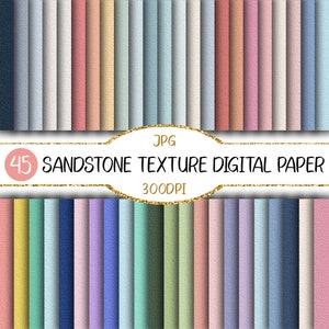 Sandstone Texture Digital Papers | Background, Scrapbook, stone texture, wall texture, terrazzo pattern, Digital Paper Pack, Printable Paper