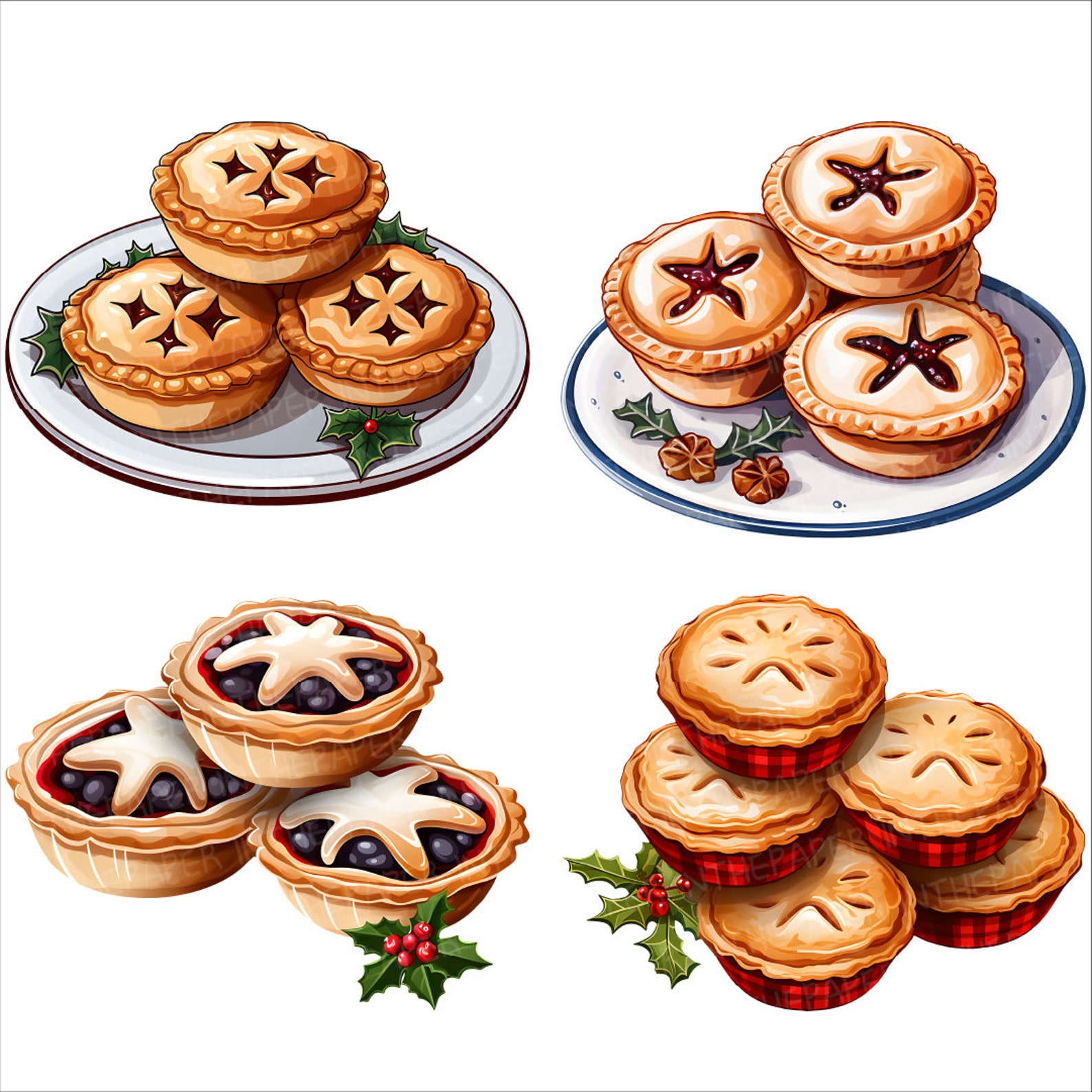 Mince Pie PNG | Christmas Dessert Clip Art British Tart Pastry Cake ...