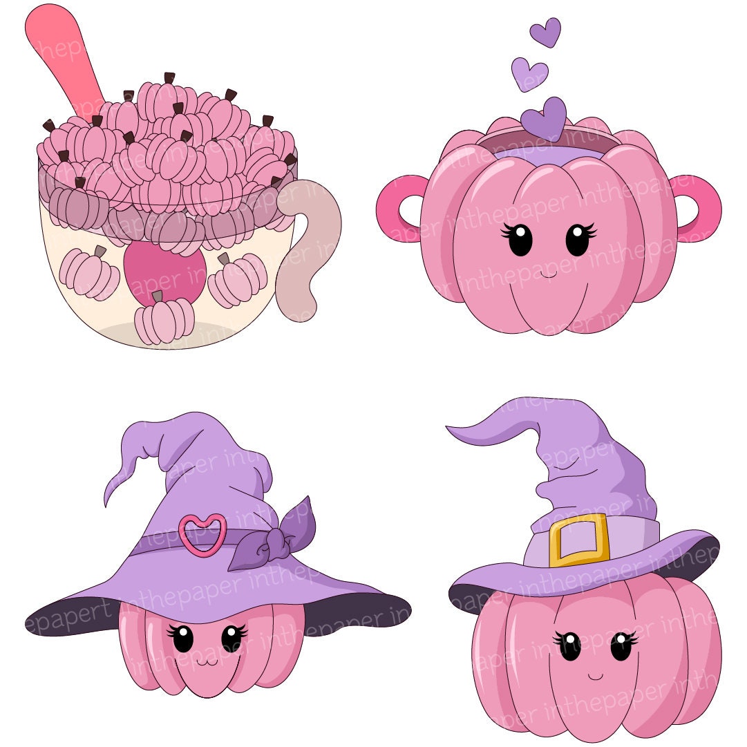 Pink Halloween PNG | Cute SVG Horror Spooky Scary Girl Witch Hat