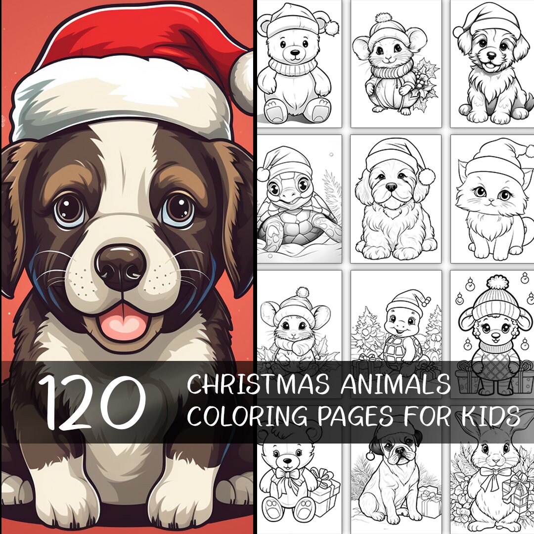 38 Penguin Crafts: Fun and Creative Ideas for the Whole Family 35 120 Christmas Animal Coloring Pages for Kids Cute Baby Animals Santa…