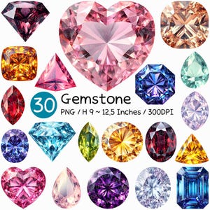 Edelsteen, png-bestand | Kleurrijke clipart saffier robijn topaas smaragd diamant kristal waterdruppel hart ovaal vierkant kubiek schittering glans transparant