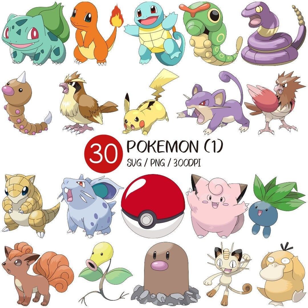 ポケモン SVG | 動物 PNG 漫画バンドル モンスターボール ポケモン図鑑