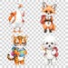 Back to School Cute Animal | Watercolor Dog Fox Monkey Koala Bear ...