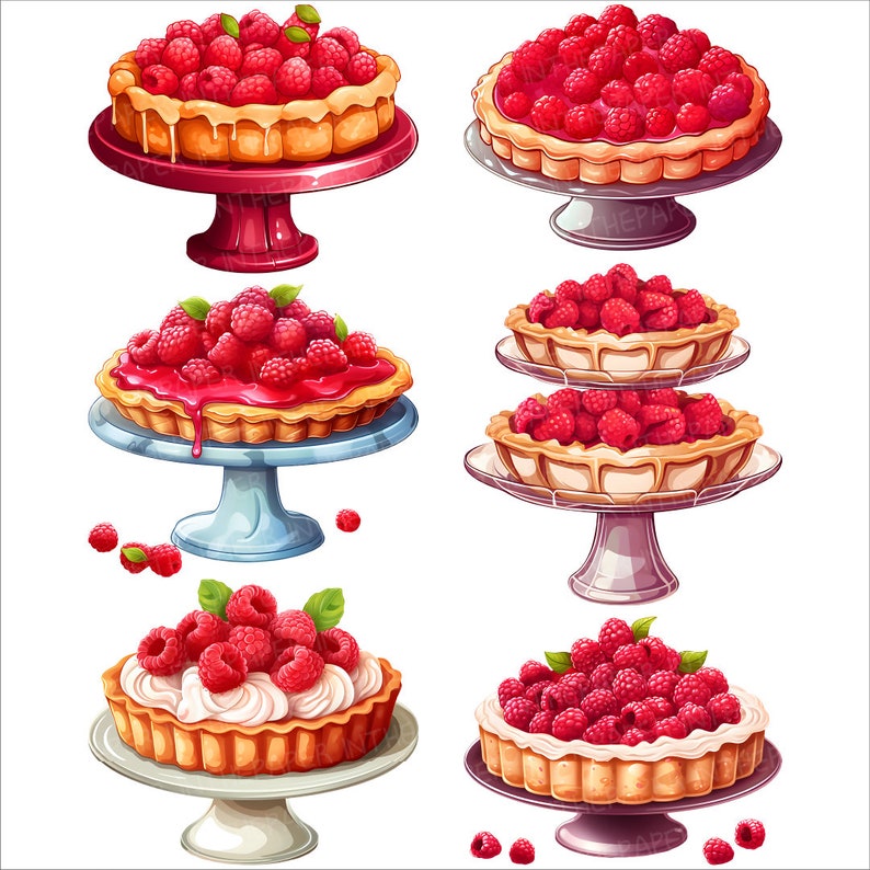 Raspberry Pie PNG | Fruit Dessert Clipart Sweet Bakery Bread Heart ...
