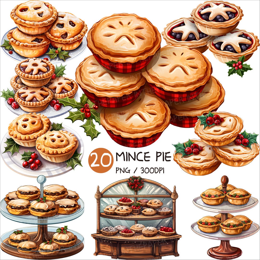 Mince Pie PNG | Christmas Dessert Clip Art British Tart Pastry Cake ...