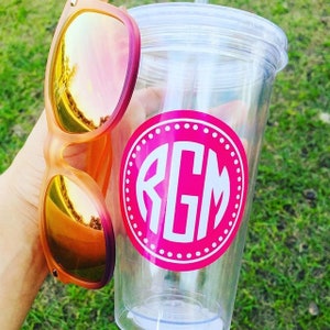 Monogram Decal Sticker | Many sizes, colors, and styles! Car Monogram Yeti Decal Cell Phone Monogram Laptop Monogram
