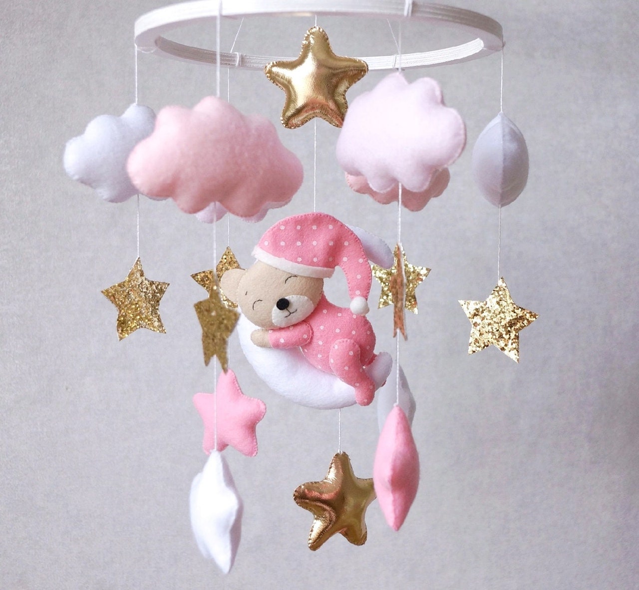 Baby girl mobile Mobile Baby Mobile Baby crib mobile Etsy