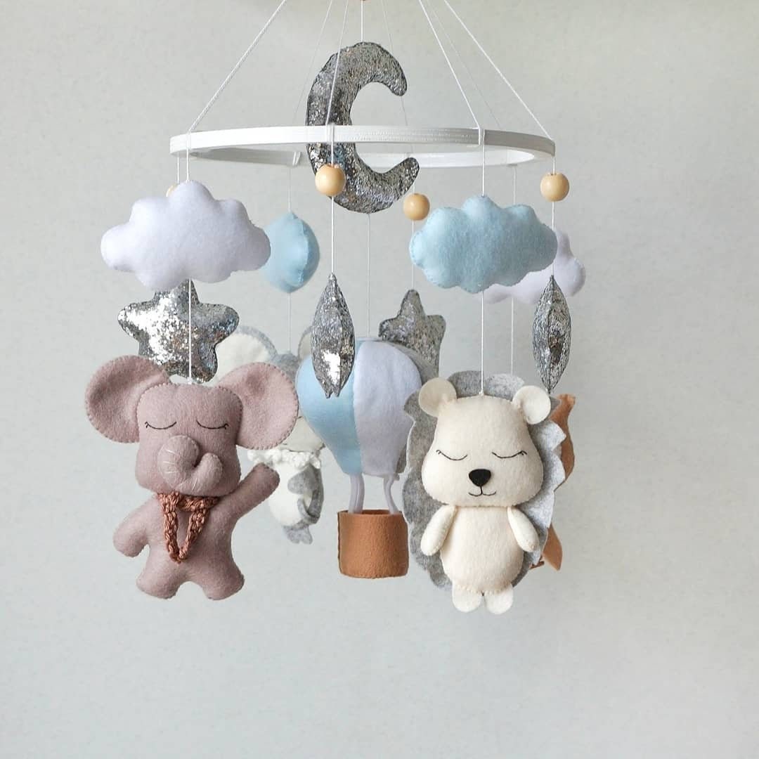 Tiere Mobile Baby Mobile BabyBett mobile Geschenk für Etsy