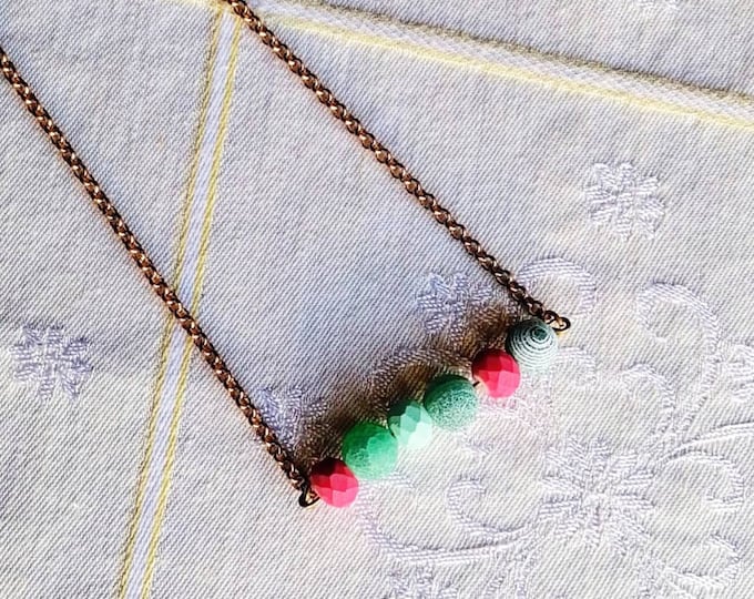 Boho summer necklace
