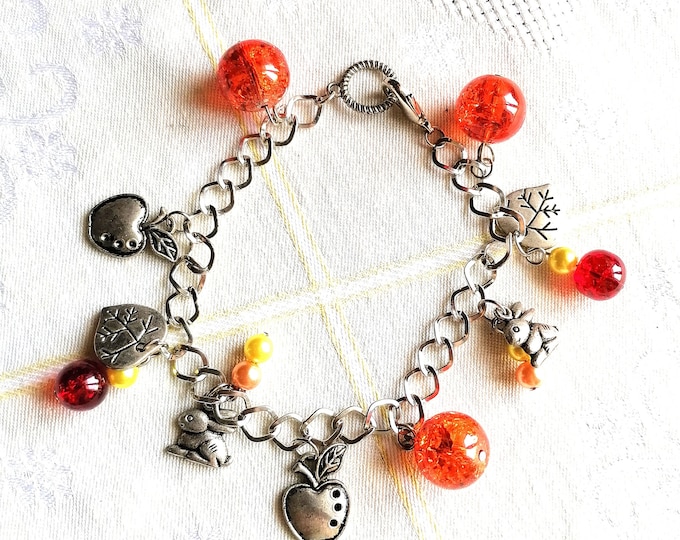 Autumn charm bracelet