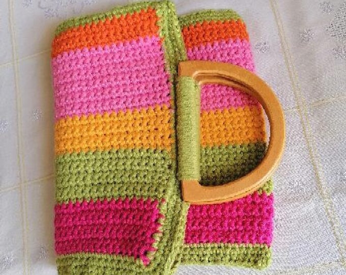 Summer striped tote bag