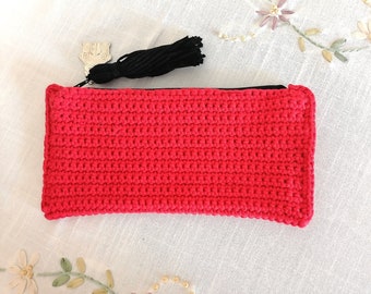 Handmade red pouch