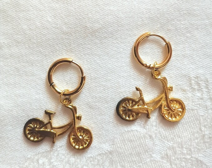 Bike earrings