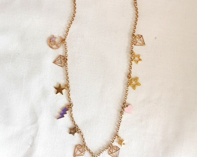 Celestial charm necklace