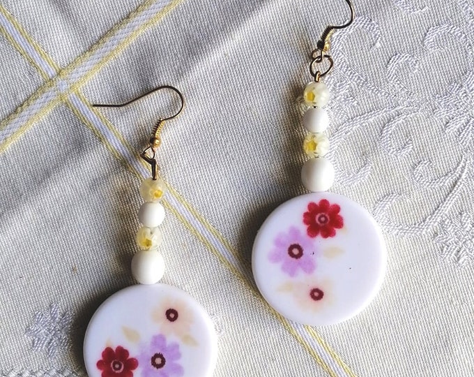 Spring flower earrings