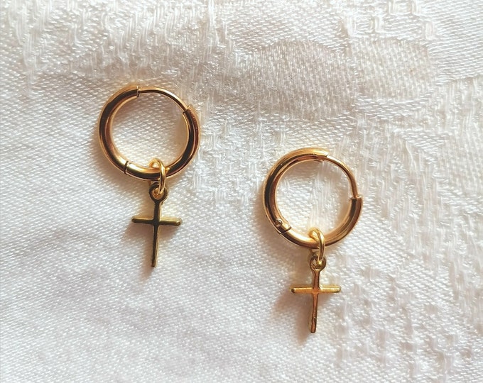Cross earrings