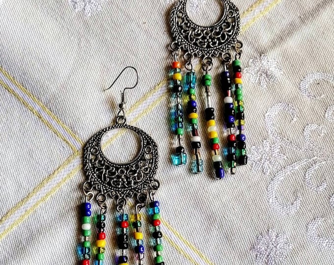 Βοho colorful earrings