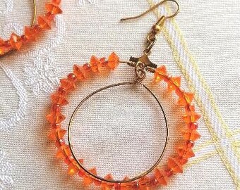 Sweet orange earrings