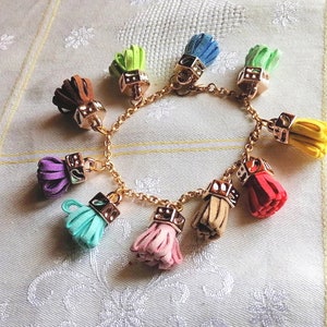 Buntes Quastenarmband
