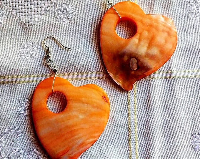 Big heart earrings