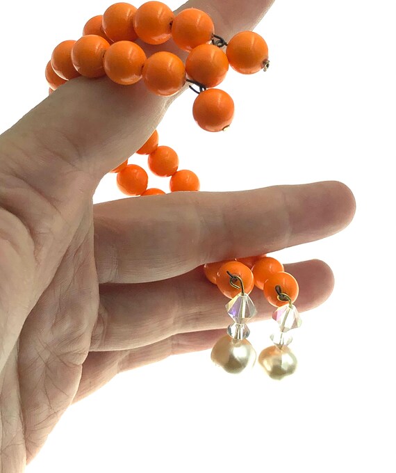 Vintage 1960s Orange Creamsicle Coil Wrap Cuff Bracel… Gem