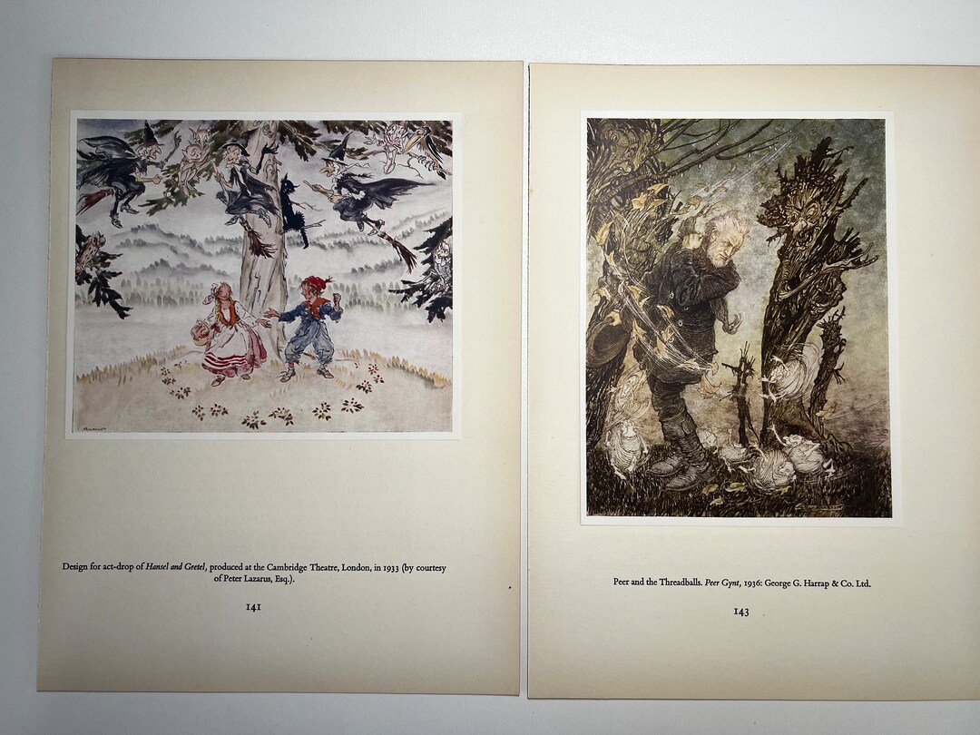 Arthur Rackham Prints Hansel and Gretel 1900 Illustrations Tipped in ...