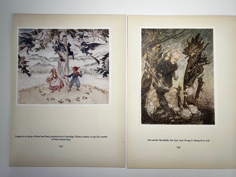 Arthur Rackham Prints Hansel and Gretel 1900 Illustrations Tipped in ...
