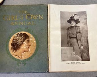 Set 9/ The Girls Own Annual/ 1909  People Illustrations / Victorian Age/ Princess Royal/ Grand Duchess/ Junk Journals/ Vintage/ Art Journal