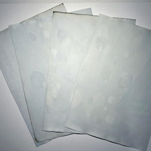 Teal/ Aqua Dyed Papers | Cabbage Dyed Papers| Junk Journals | | 15 sheets | Natural Dyed | 8.5 x 11| Papercrafts| Scrapbooks | Collage