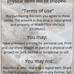 Vintage Postal Stamp Collection Digital Scanned Ephemera Junk Journal Fussy Cut Collage Printable Images image 5