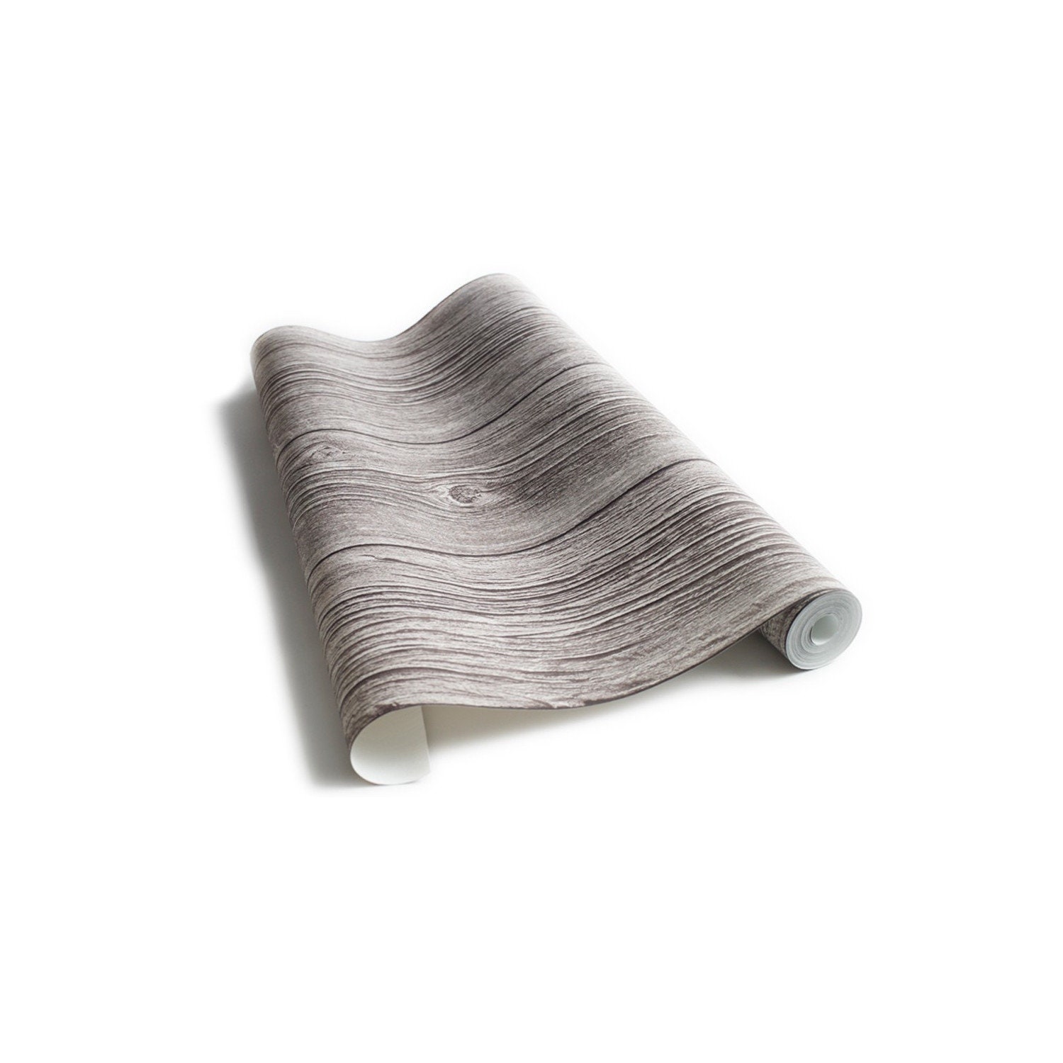 Papier Peint Planches de Bois Cendrées