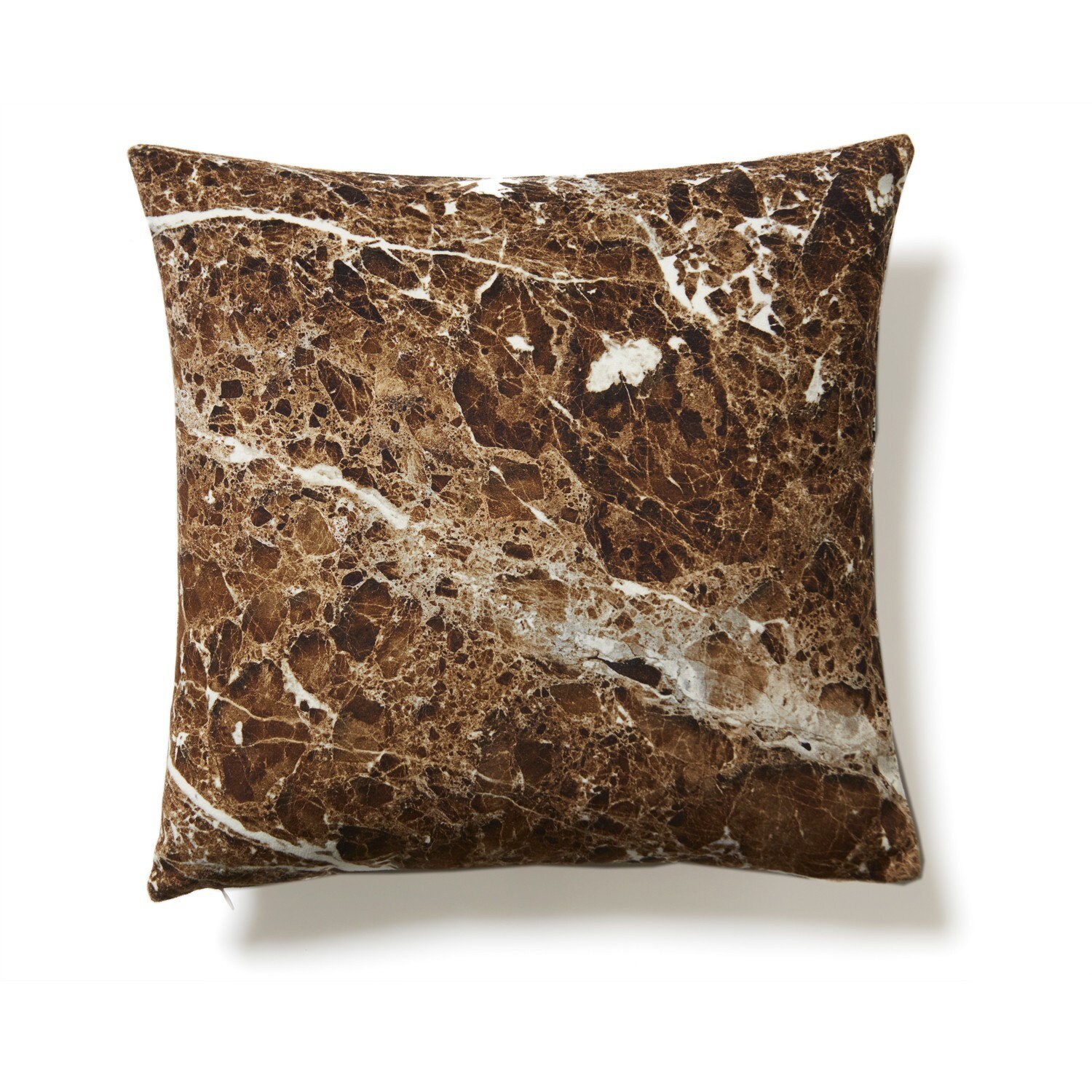 Coussin Marbre Emperador Marron